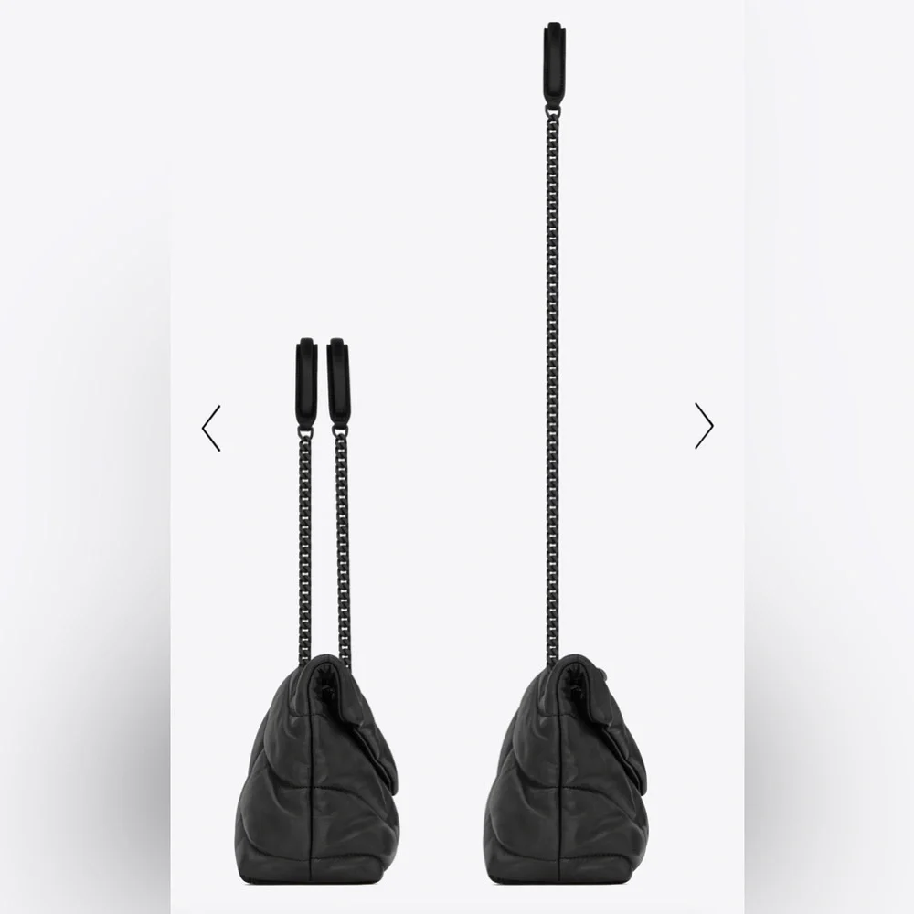 YSL LOU LOU PUFFER IN QUILTED NAPPA LEATHER - Picture 4 of 15